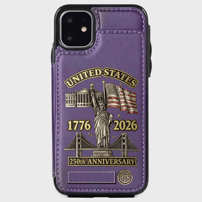 250th Anniversary - Personalized Wallet Phone Case - GLOWUP
