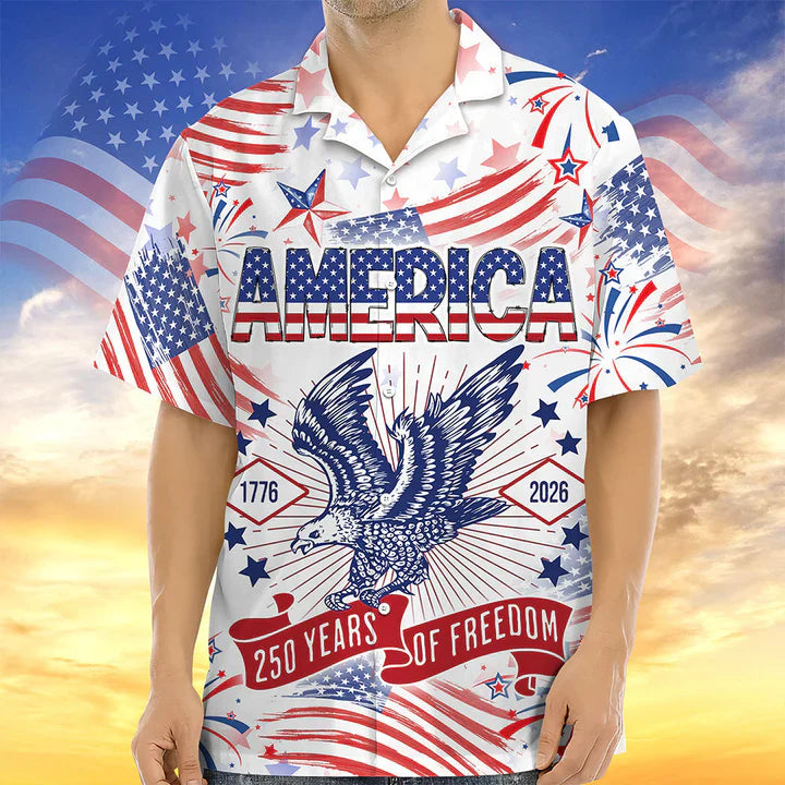250 Years Of Freedom Hawaiian Shirt - GLOWUP