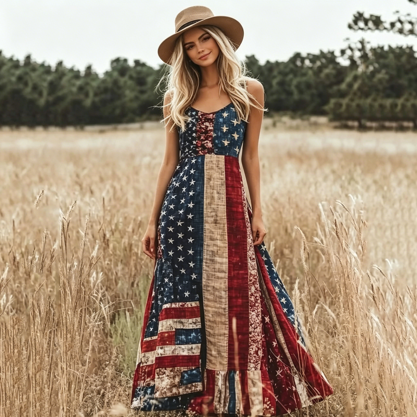 USA 250th Women's loose-fitting versatile dress - GLOWUP