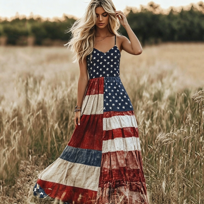 USA 250th Women's loose-fitting versatile dress - GLOWUP