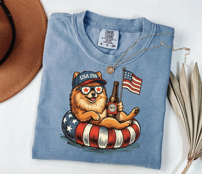 Funny Dachshund 4th of July Heritage Shirt - Premium Comfort Colors Independence Day Commemorative Tee - GLOWUP