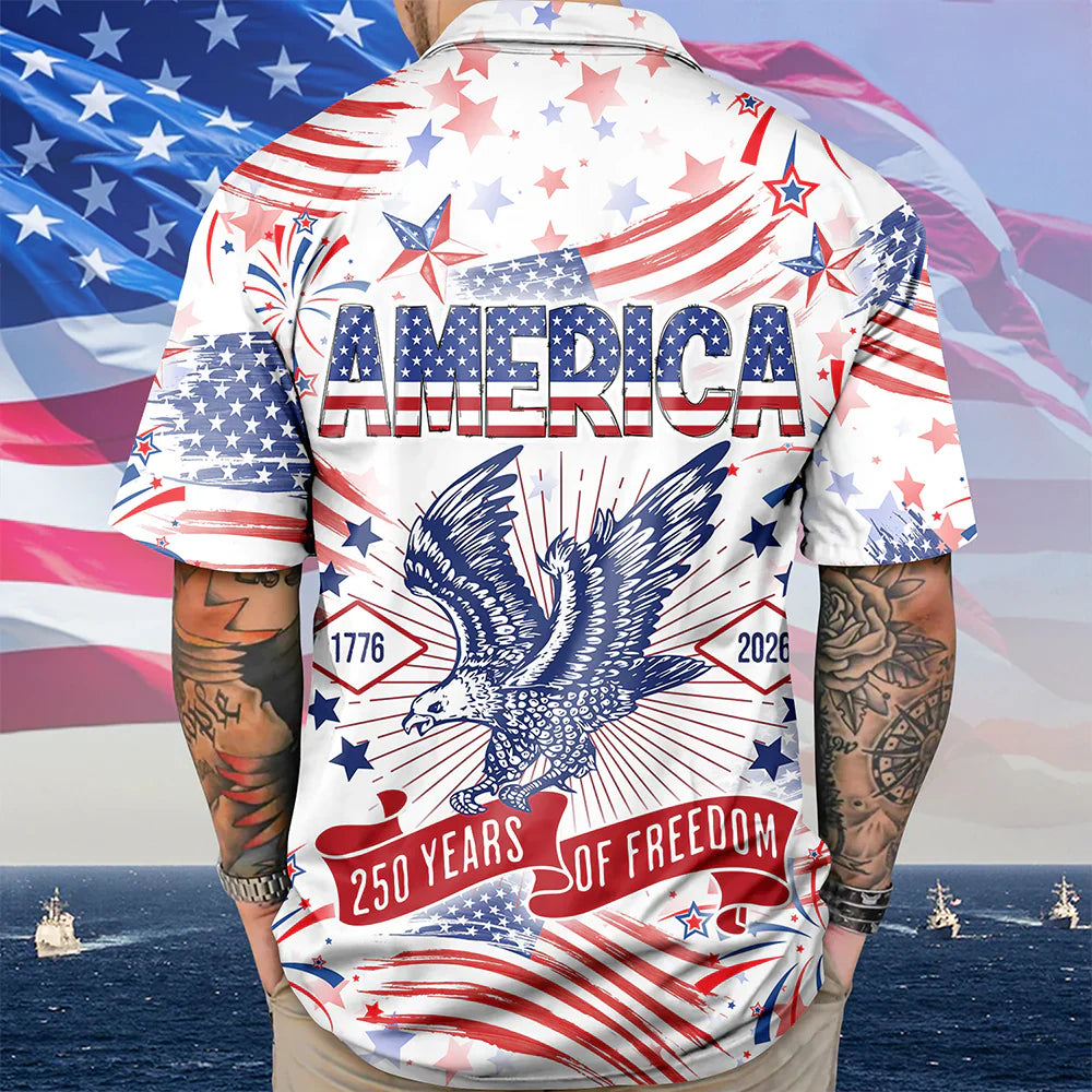 250 Years Of Freedom Hawaiian Shirt - GLOWUP
