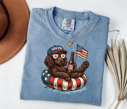 Funny Dachshund 4th of July Heritage Shirt - Premium Comfort Colors Independence Day Commemorative Tee - GLOWUP