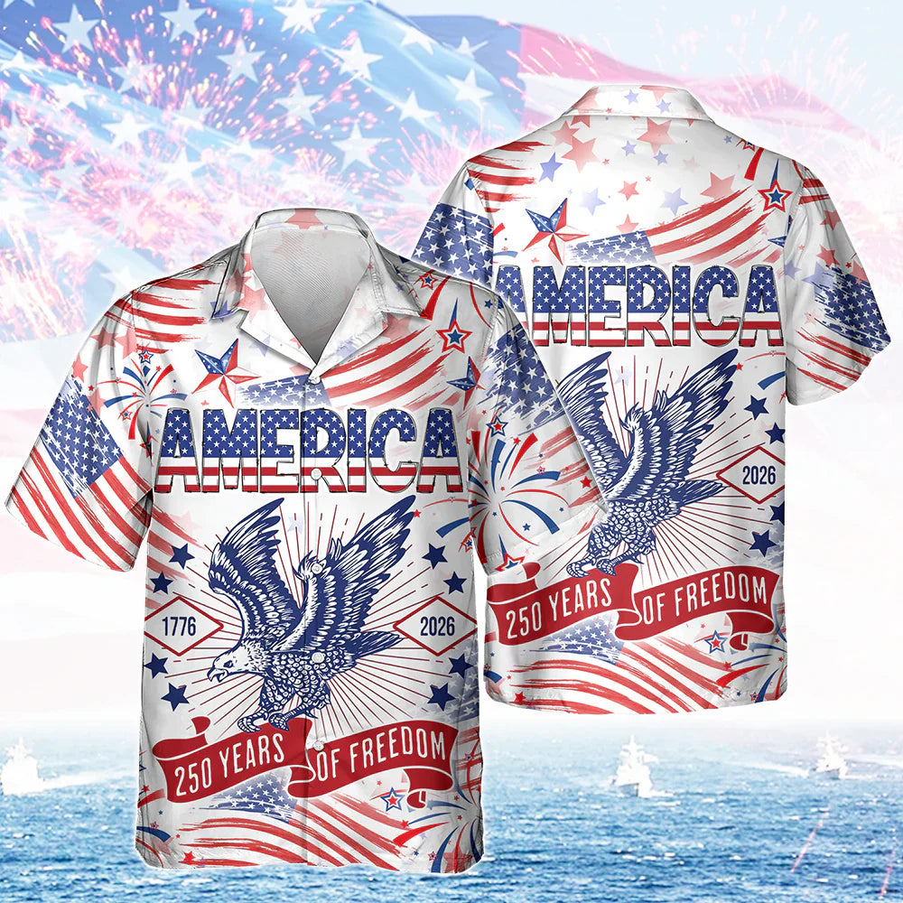 250 Years Of Freedom Hawaiian Shirt - GLOWUP