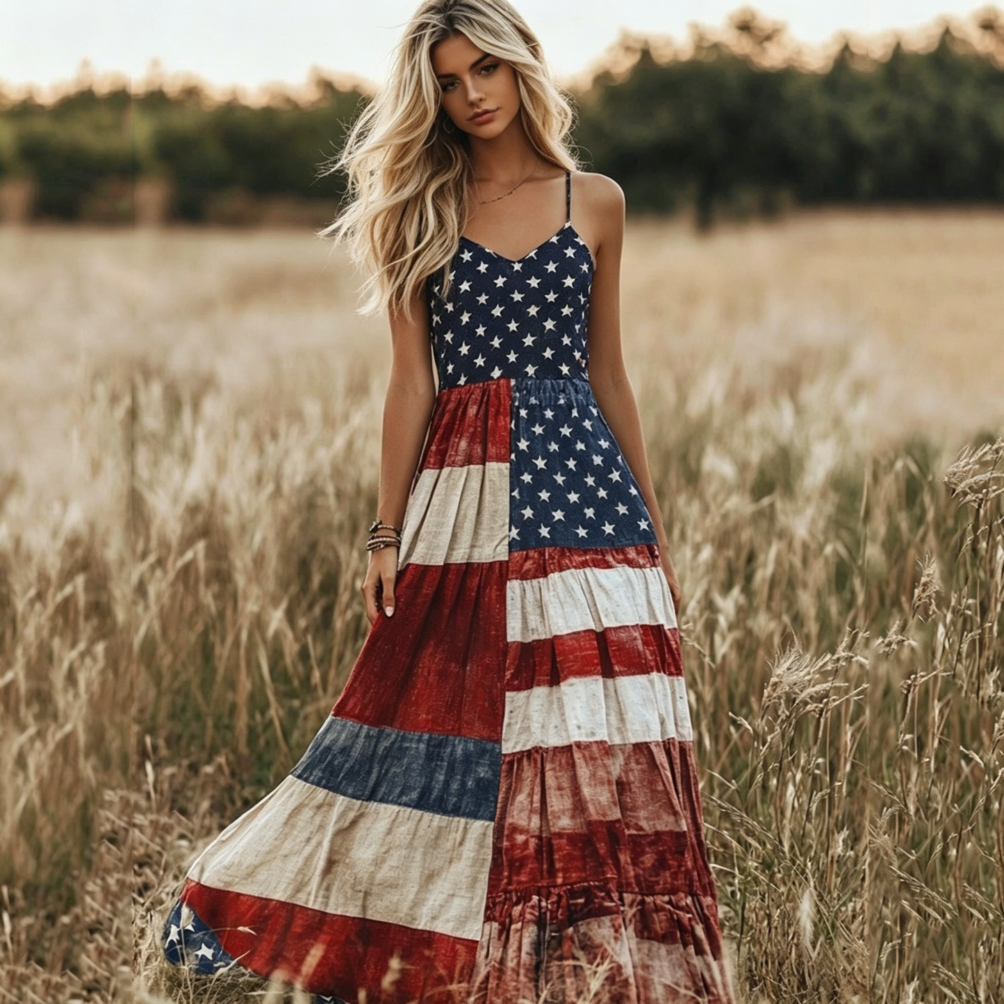 USA 250th Women's loose-fitting versatile dress - GLOWUP