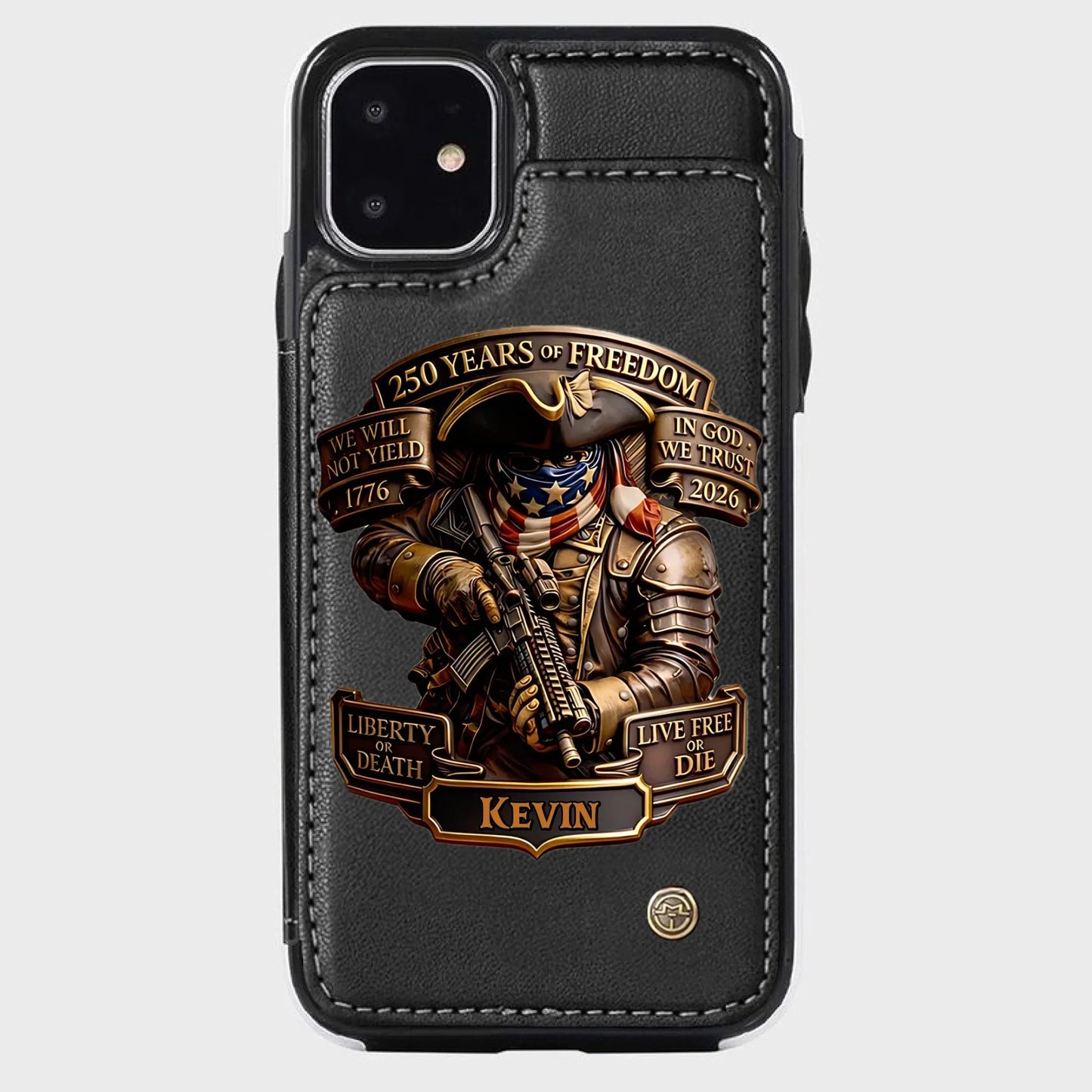 Live Free Tribute 250 Years Custom Wallet Phone Case