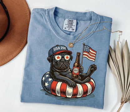 Funny Dachshund 4th of July Heritage Shirt - Premium Comfort Colors Independence Day Commemorative Tee - GLOWUP