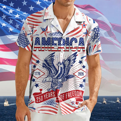 250 Years Of Freedom Hawaiian Shirt - GLOWUP