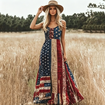 USA 250th Women's loose-fitting versatile dress - GLOWUP