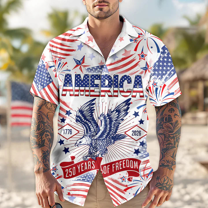 250 Years Of Freedom Hawaiian Shirt - GLOWUP