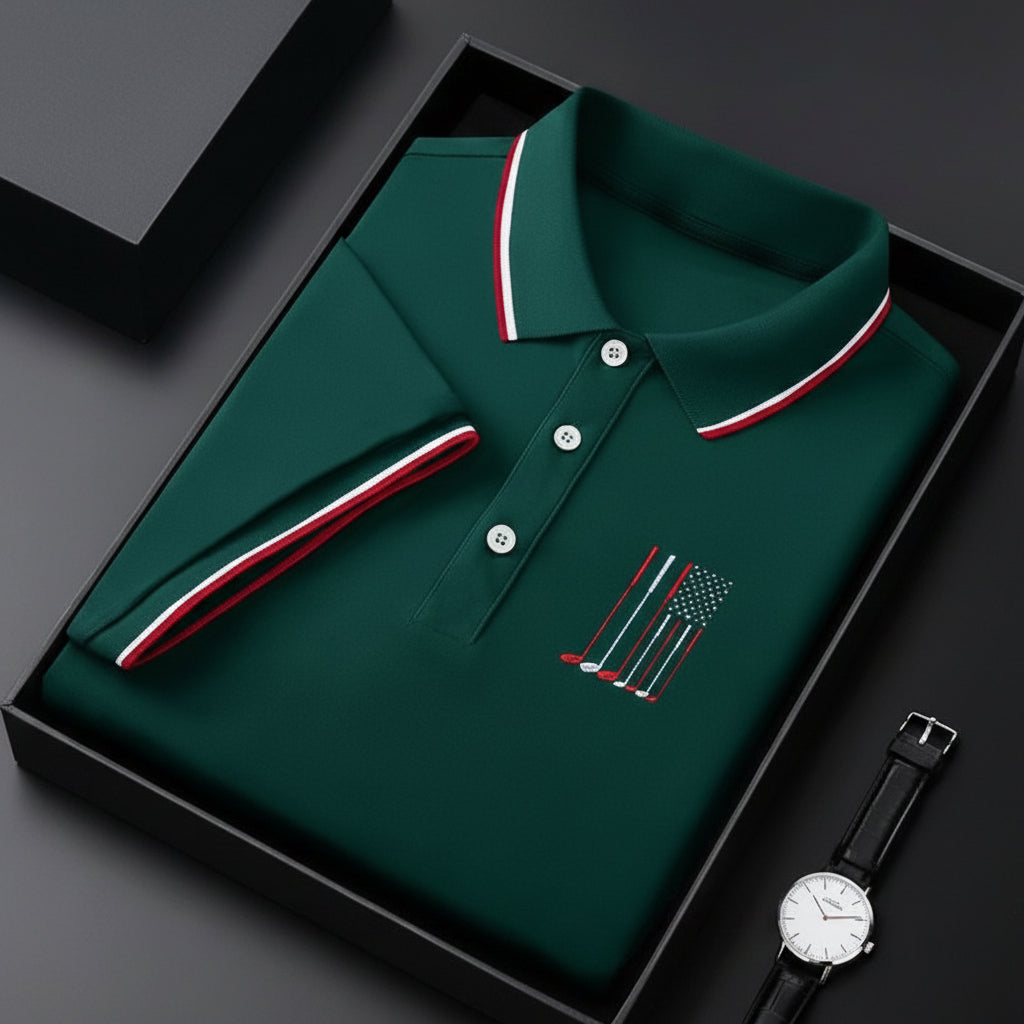 USA 250th Men's short-sleeved polo shirt ML19 - GLOWUP