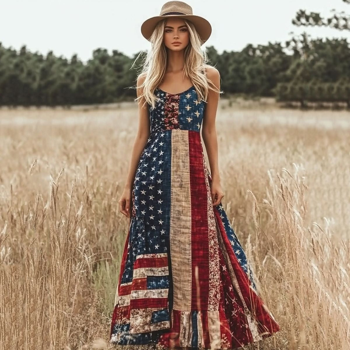 USA 250th Women's loose-fitting versatile dress - GLOWUP