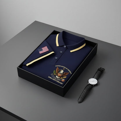 USA 250th Men's short-sleeved polo shirt ML12311 - GLOWUP