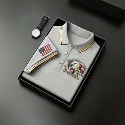 USA 250th Men's short-sleeved polo shirt  ML1240 - GLOWUP