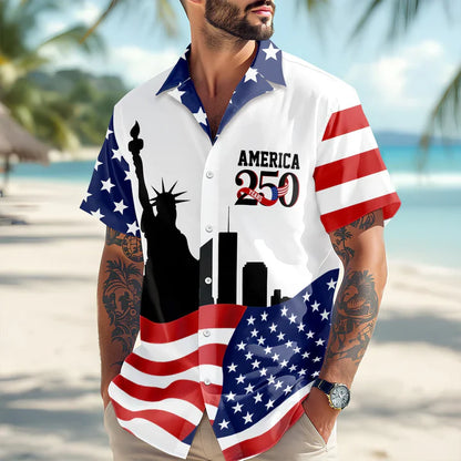 Lady Liberty USA 250 Hawaii Shirt - BundleWear